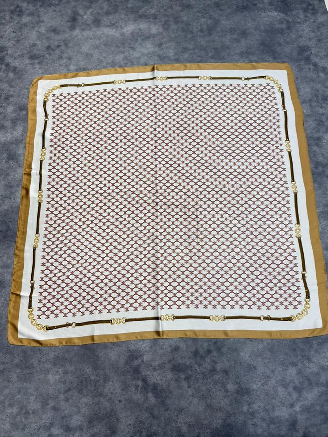 Axesoire Bej Damalı Zarif Resmi Şal Toptan Giyim Gündelik