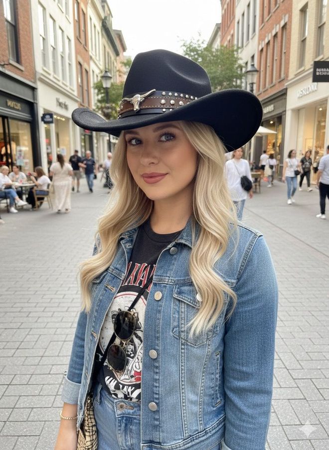 Axesoire Črna Zahodni Ležerni Klobuk Oblačila na debelo Ležerno