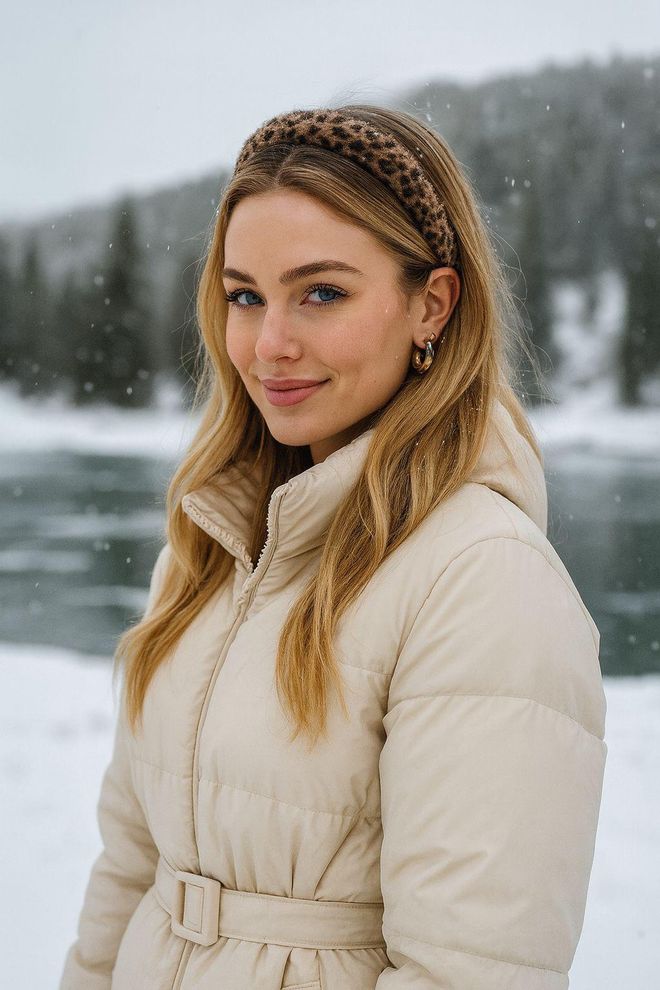 Axesoire تاج القهوة المخملي بنمط جلد الفهد ملابس بالجملة 0