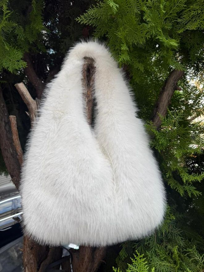 Axesoire Geantă Cu Mânecă De Pluș Alb Îmbrăcăminte cu ridicata 2