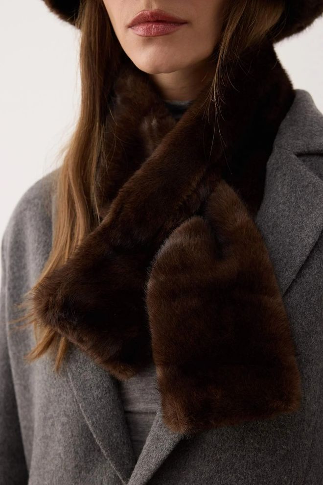 Axesoire Brown Elegant Set With Asymmetrical Mini Skirt Wholesale Clothing Vintage