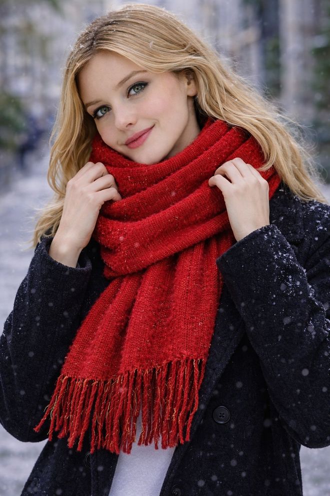 Axesoire Červený Elegantný Pléd Na Zimu A Jeseň Veľkoobchod s oblečením Formálny