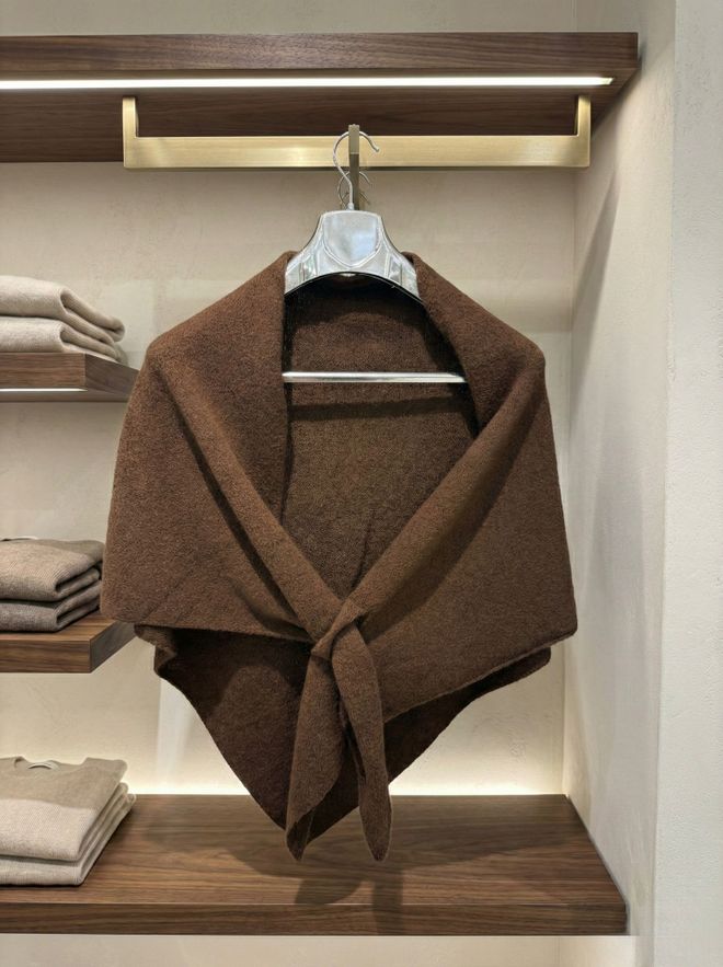 Axesoire Елегантен Кафяв Шал За Работа И Вечерни Събития Дрехи на едро Скромна мода