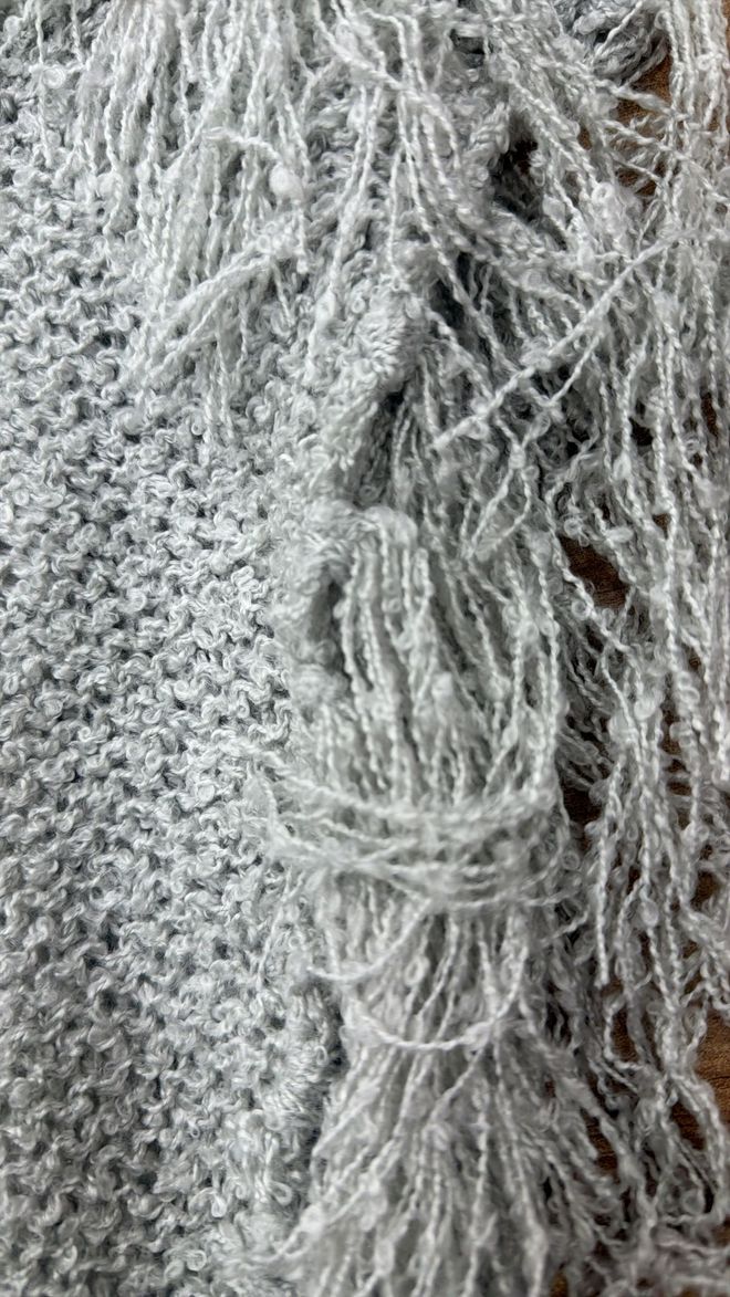 Axesoire Grey Elegant Casual Modest Shawl For Fall Winter Wholesale Clothing Fall