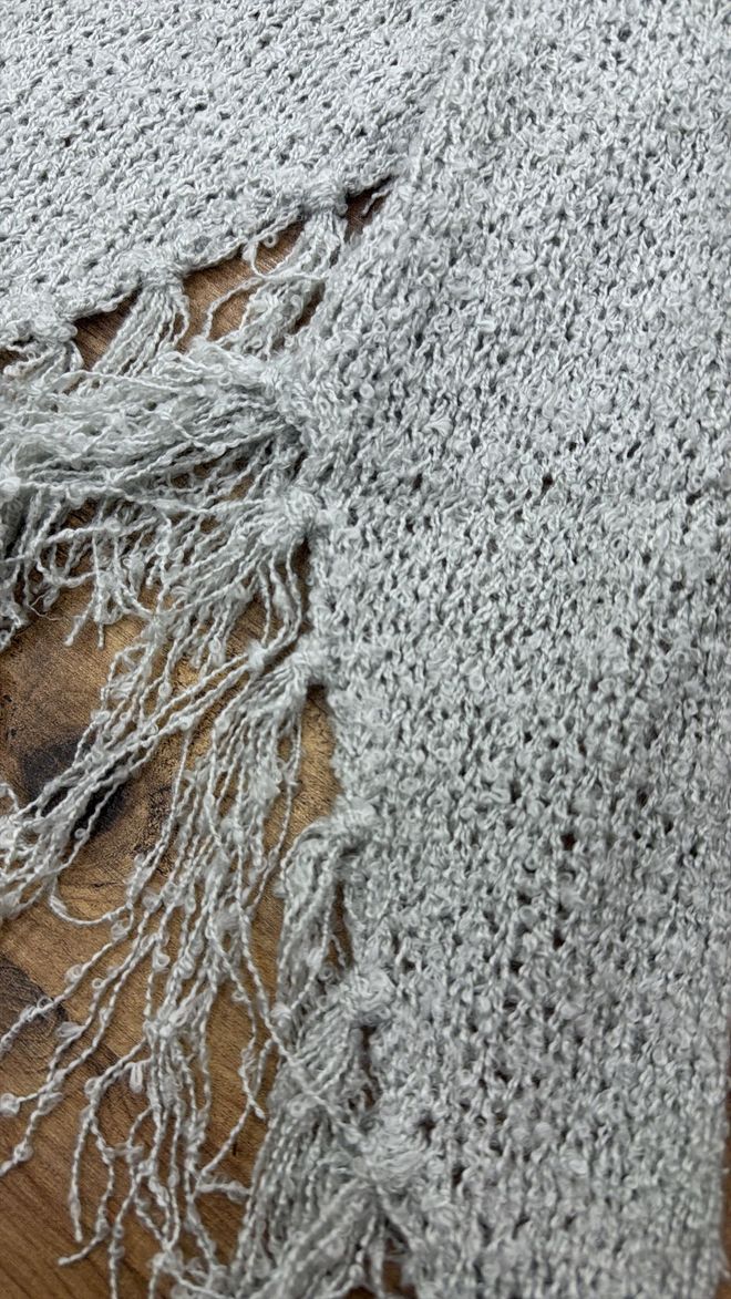 Axesoire Grey Elegant Casual Modest Shawl For Fall Winter Wholesale Clothing Casual