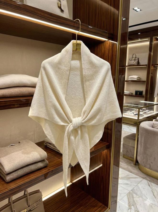 Axesoire White Elegant Formal Vintage Shawl Wholesale Clothing 1