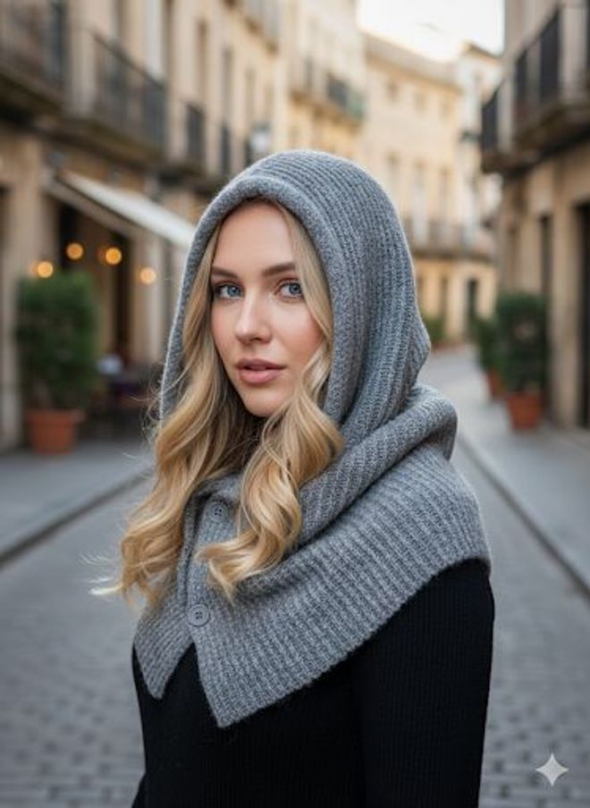 Axesoire Gri Bere Gündelik Zarif Nostaljik Stil Toptan Giyim 1