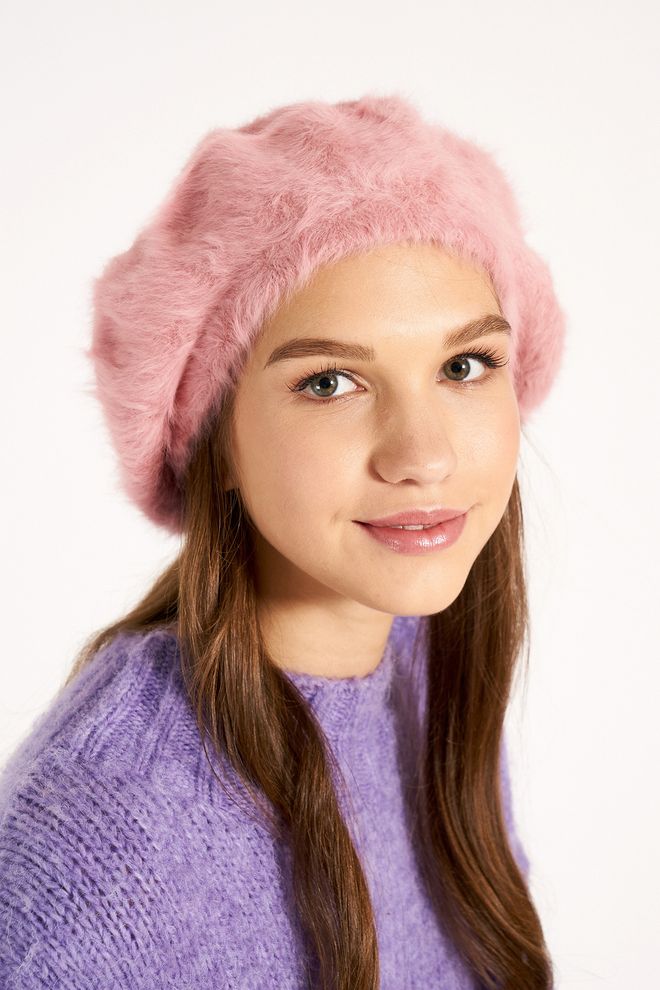 Axesoire Pink Elegant Beret For Fall And Winter Wholesale Clothing Casual