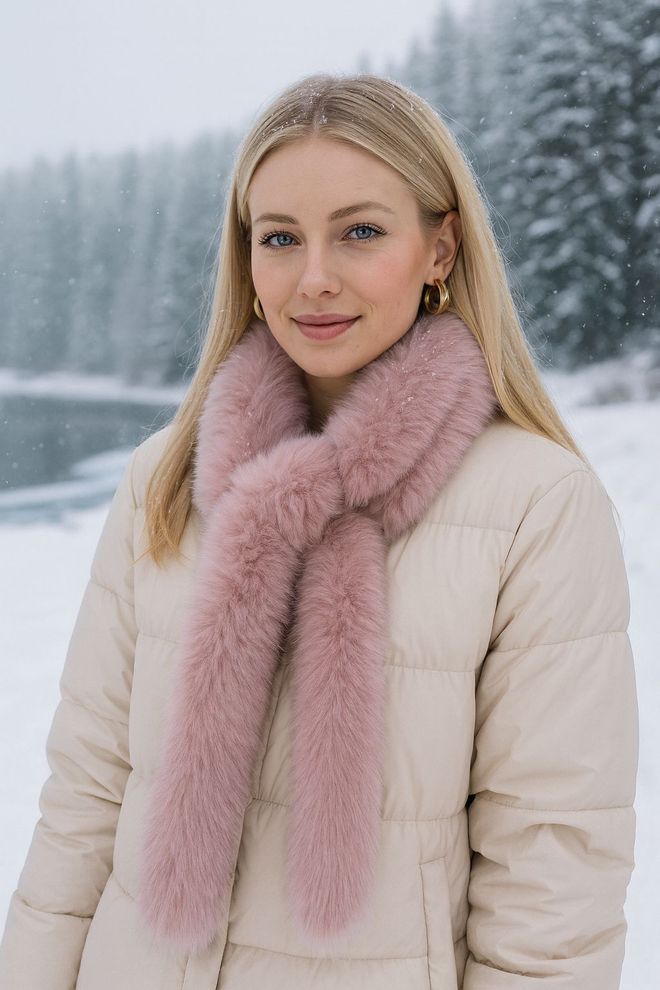 Axesoire Scialle Rosa Elegante Per Autunno E Inverno Abbigliamento all'ingrosso Casuale