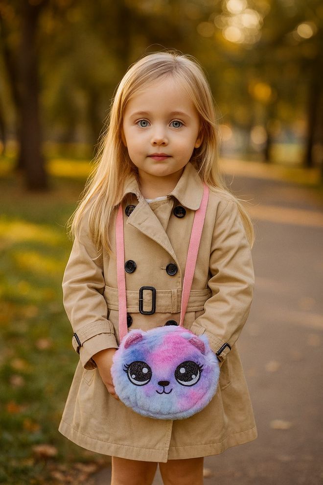 Axesoire Cat Model Pliušinis Vaikiškas Krepšys 18x17x4 Cm Alyvinis Didmeninė prekyba drabužiais 0