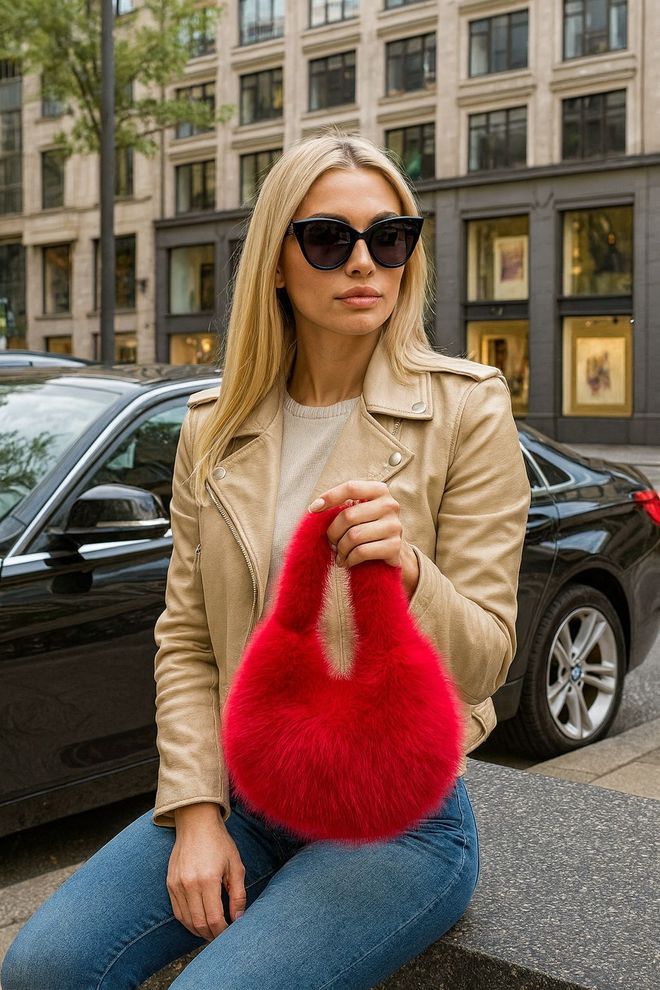 Axesoire Plush Bag Red Wholesale Clothing 0