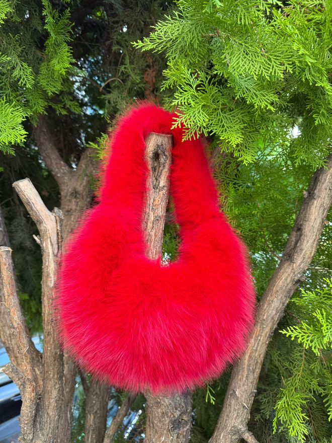 Axesoire Plush Bag Red Wholesale Clothing 1