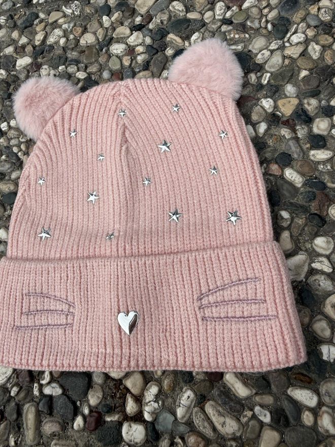 Axesoire Różowy Uroczy Casual Beret Z Wzorem Gwiazd Na Jesień I Zimę Hurtowa sprzedaż odzieży Jesień