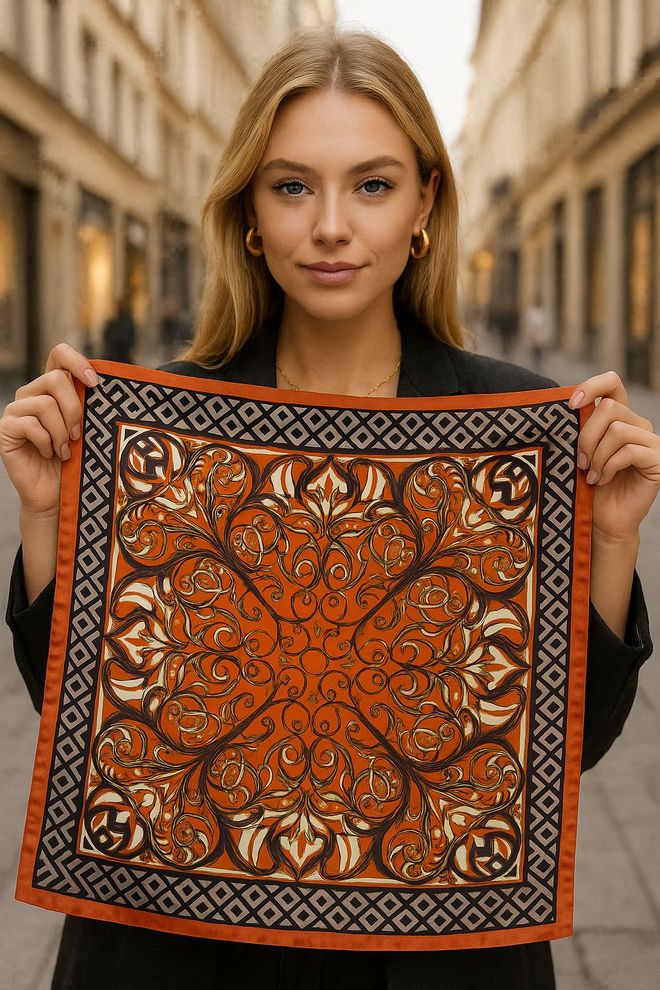 Axesoire Elegancki Pomarańczowy Szal Hurtowa sprzedaż odzieży Boho