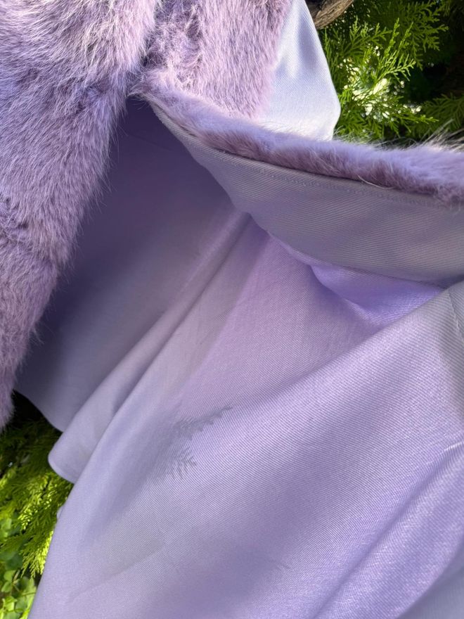 Axesoire Purple Elegant Oversized Fit Poncho With Shawl Collar Wholesale Clothing Fall