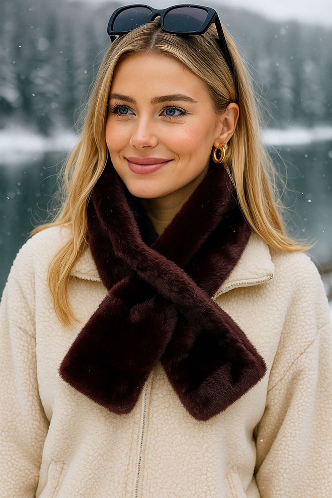 Axesoire Плюшевый Платок Из Хурмы Оптовая продажа одежды 0