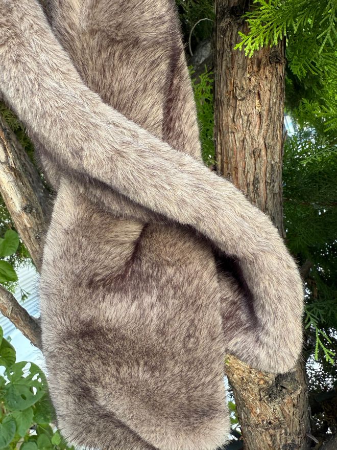 Axesoire Плюшевый Платок На Шнурке Со Вставкой Норка Оптовая продажа одежды 2