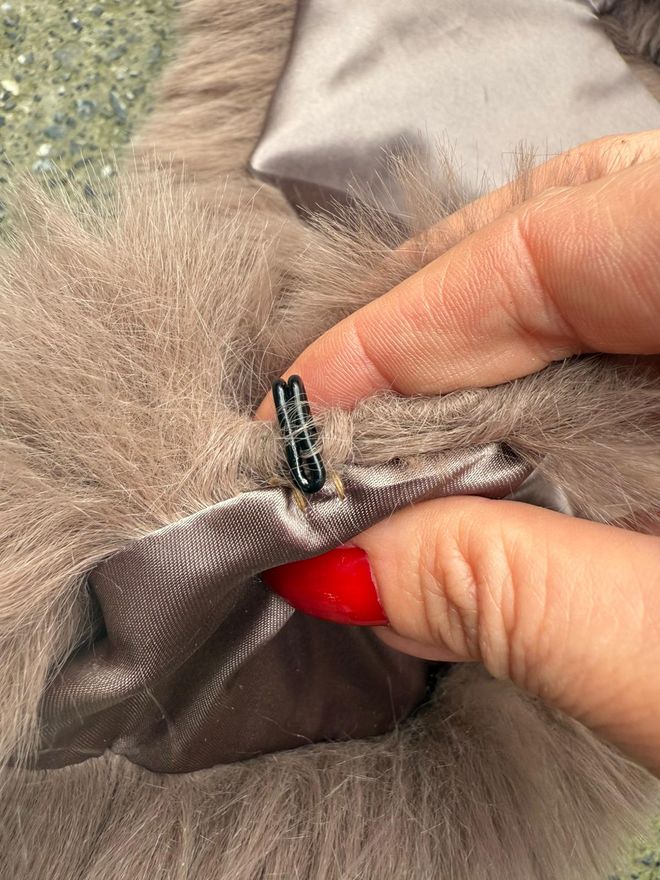 Axesoire Casaco Bege Elegante Single Breasted De Pele Roupas por atacado Vintage