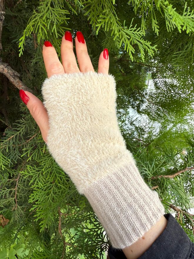 Axesoire Pluche Handschoenen Mink Groothandel Kleding 1