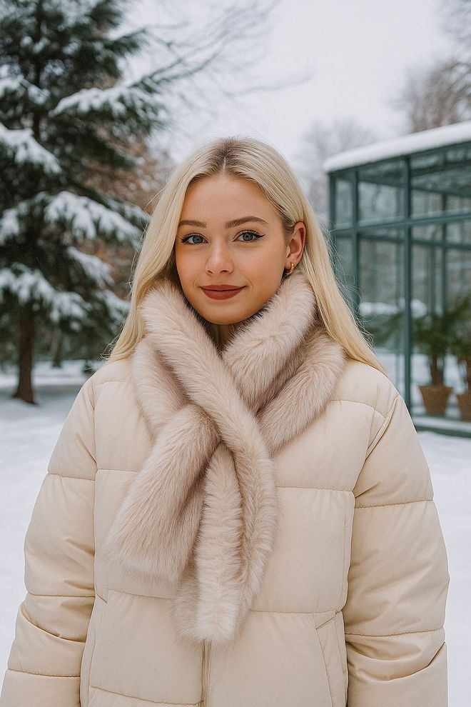 Axesoire Kışlık Resmi Ve Günlük Kullanım İçin Şık Bej Şal Toptan Giyim Gündelik