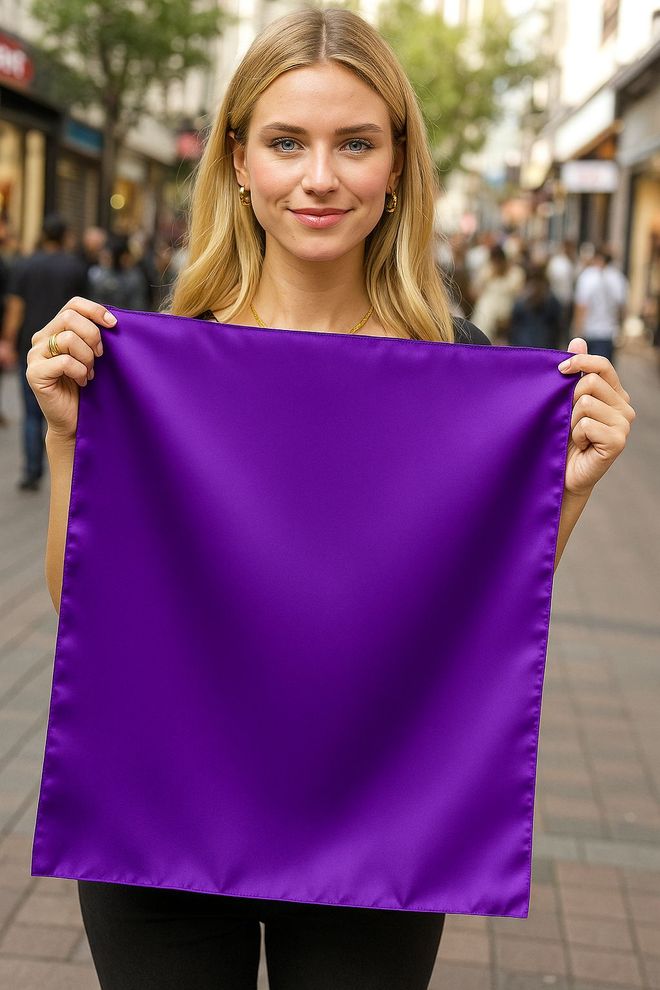 Axesoire Mor Şal Gündelik Ve Zarif Durumlar İçin Toptan Giyim Gündelik