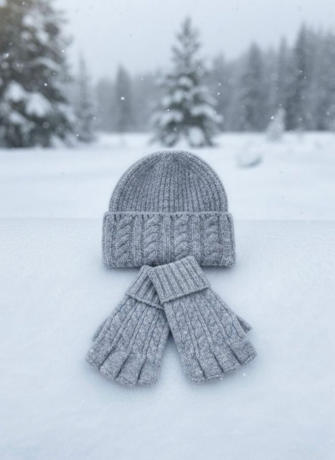 Axesoire Conjunto Gris Casual De Invierno Con Falda Mini Asimétrica Ropa al por mayor Casual