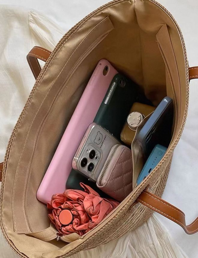 Axesoire Bolsa De Paja Camel Ropa al por mayor 2