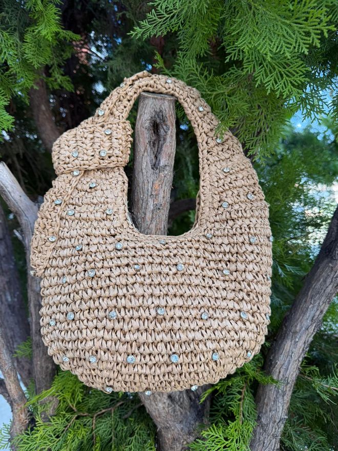 Axesoire Kamena Torba Od Slame Sa Zatvaračem Kamila Велепродаја одеће 1