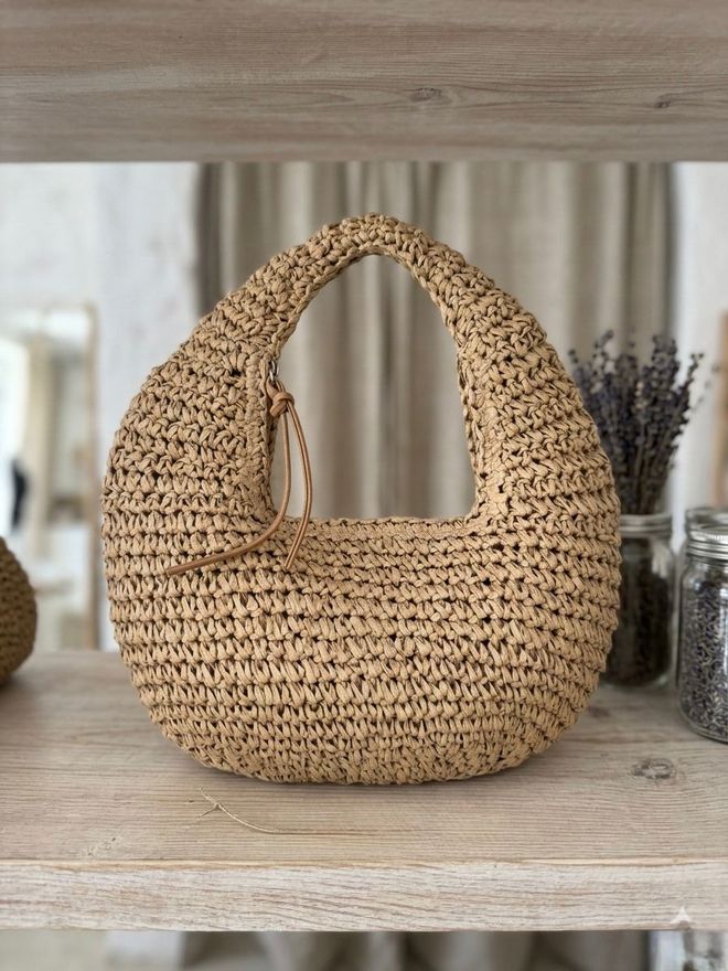 Axesoire Ritszak Met Rietje Camel Groothandel Kleding 0