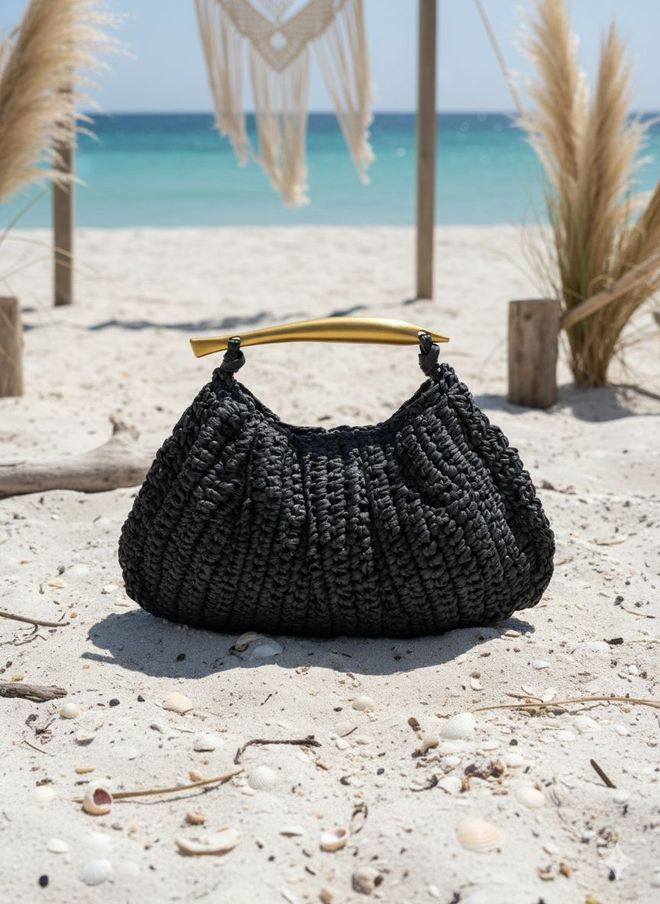 Axesoire Snap Mesh Tas 33x20 Cm Zwart Groothandel Kleding 0