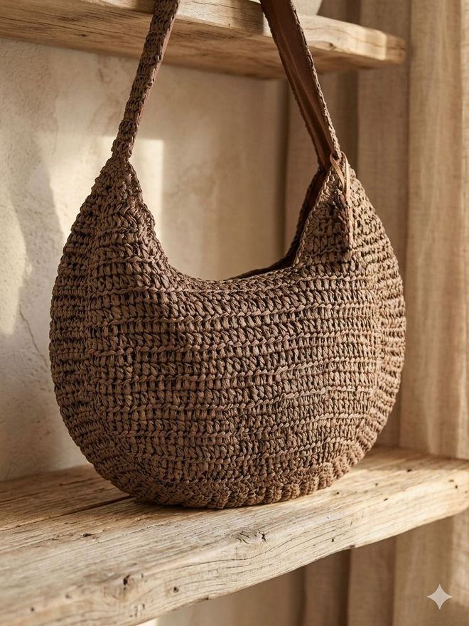 Axesoire Τσάντα Αχυρο Καφέ Χονδρικό εμπόριο ενδυμάτων 0