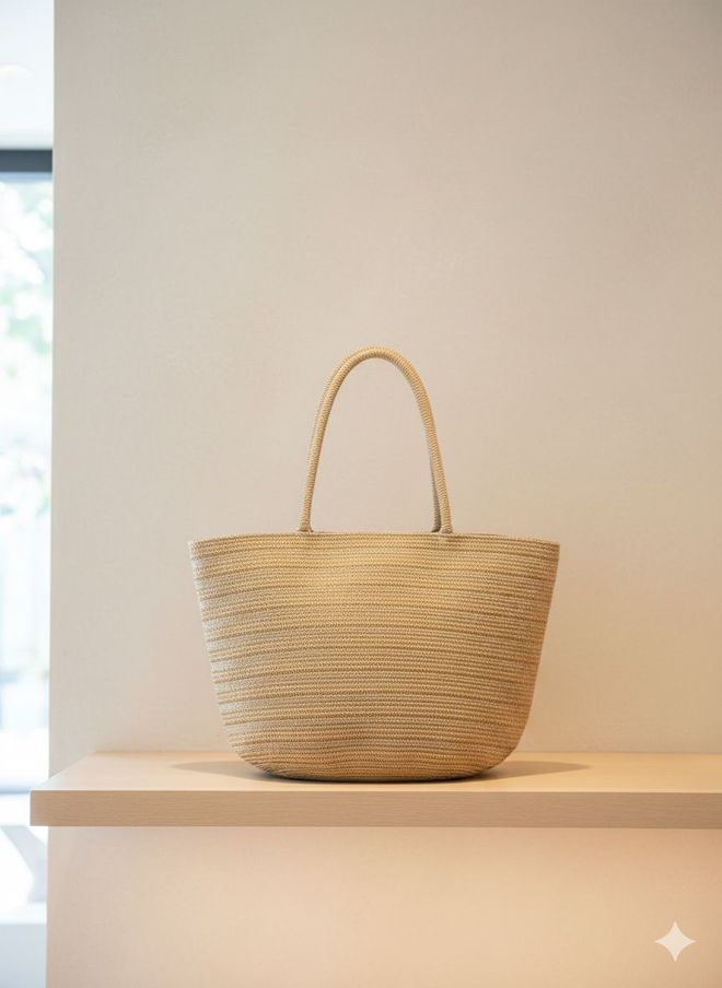 Axesoire Prugasta Slamnata Torba 49k30 Cm Kamila Велепродаја одеће 1