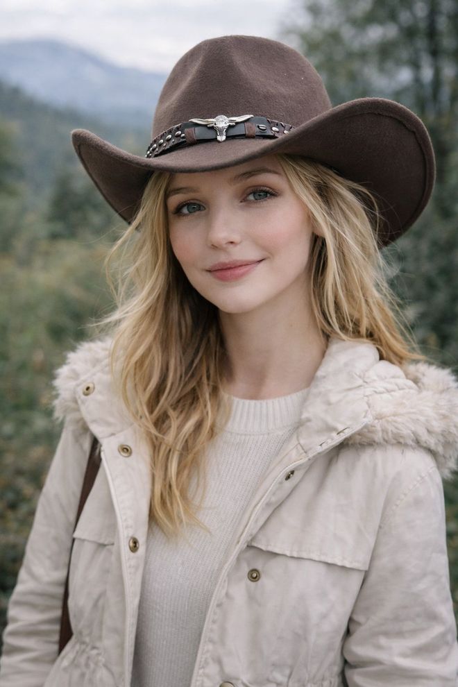 Axesoire Kahverengi Western Gündelik Şapka Toptan Giyim Gündelik