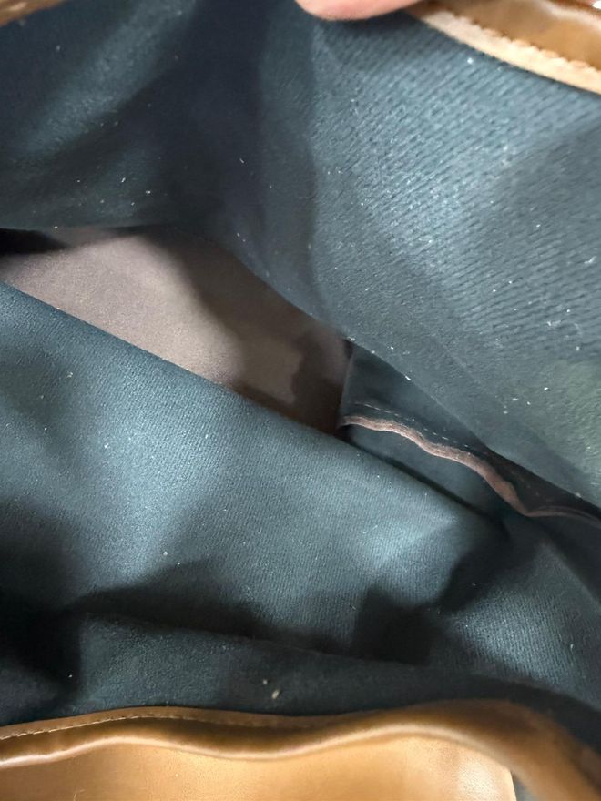 Axesoire Bolsa De Manga De Camurça Marrom Roupas por atacado 3