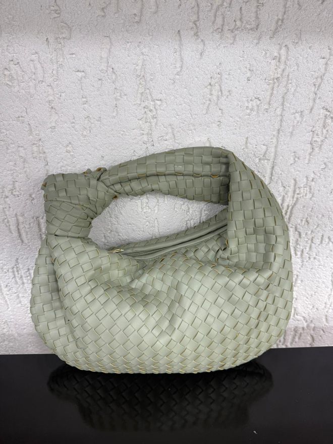 Axesoire Bolsa Modelo De Malha De Couro Sintético Cáqui Roupas por atacado 2