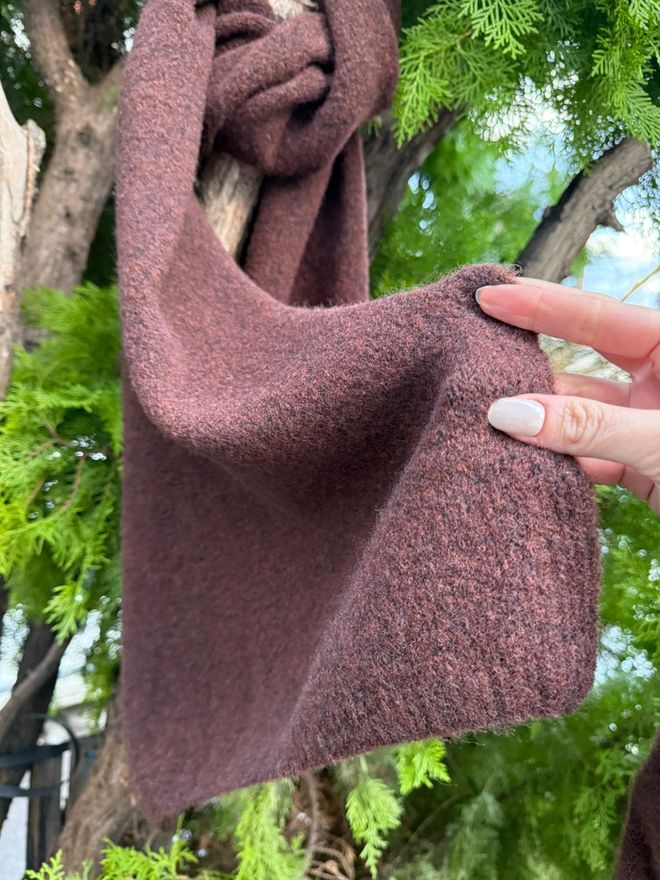 Axesoire Brown Elegant Shawl For Fall And Winter Wholesale Clothing 1