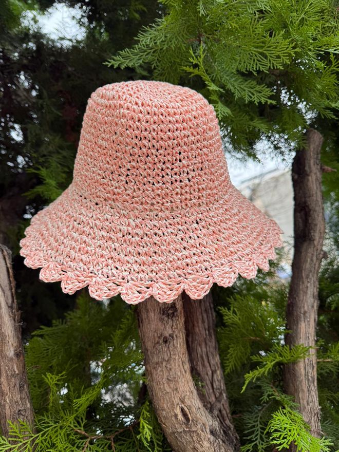 Axesoire Pink Casual Boho Vintage Hat For Spring Summer Wholesale Clothing Beach