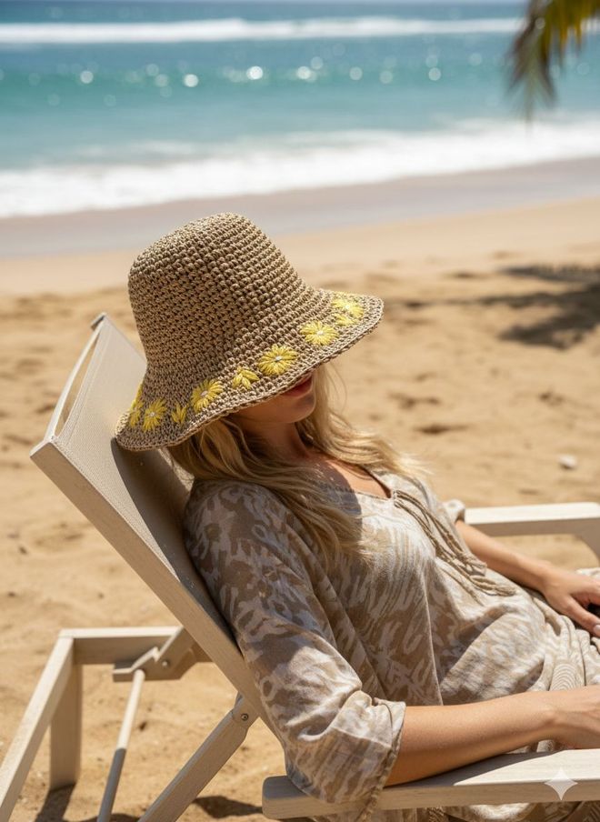 Axesoire قبعة بيج كاجوال بوهيمية لربيع وصيف ملابس بالجملة غير رسمي