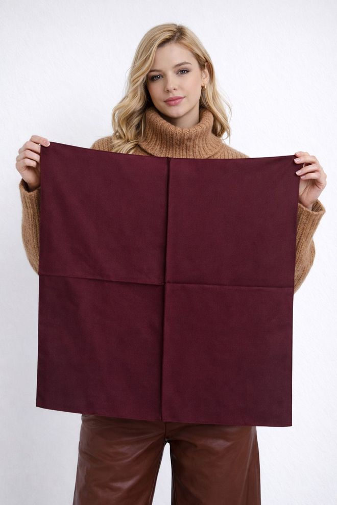 Axesoire Шаль Бордовый Красный Элегантный Повседневный Скромный Оптовая продажа одежды Скромный