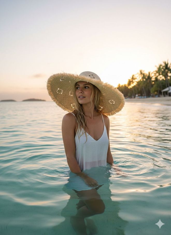 Axesoire Beige Boho Casual Hat For Summer & Spring Wholesale Clothing Casual