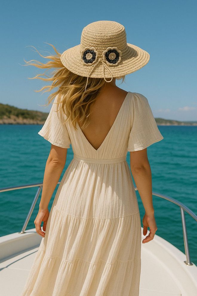 Axesoire Beżowa Czapka Boho Styl Casual Vintage Retro Hurtowa sprzedaż odzieży Casual