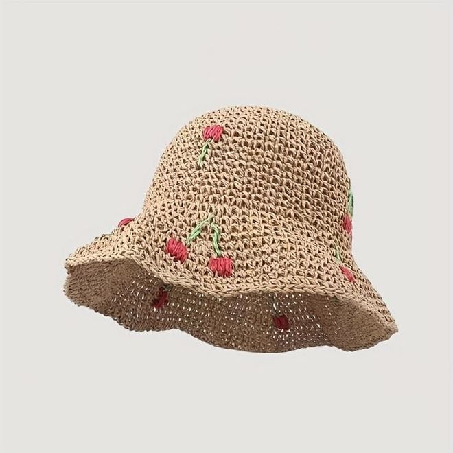 Axesoire Бежевая Бохо Шляпа С Цветочным Узором Оптовая продажа одежды Пляж