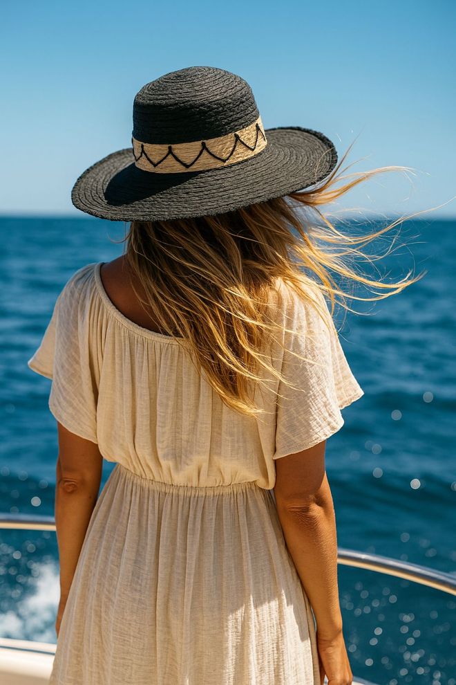 Axesoire Chapeau Noir Décontracté Boho Élégant Vintage Rétro Vêtements en gros Décontracté