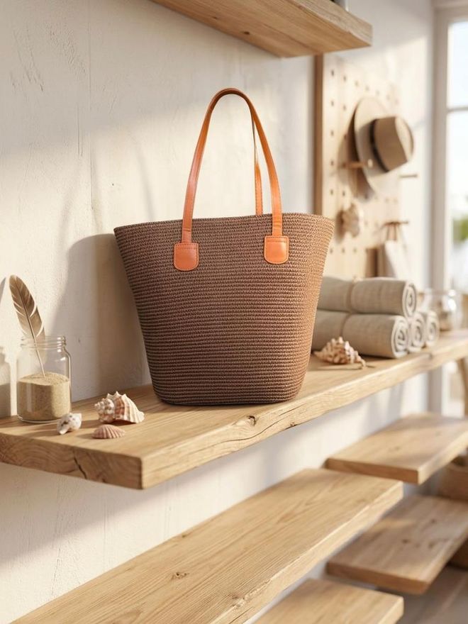 Axesoire Bolsa De Paja Marrón Ropa al por mayor 1