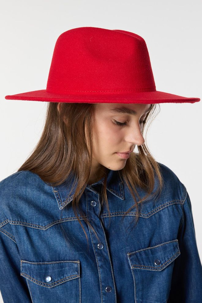 Axesoire Fedora Kepurė Raudona Didmeninė prekyba drabužiais 0