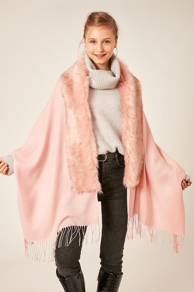 Axesoire Poncho Ροζ Χονδρικό εμπόριο ενδυμάτων Casual