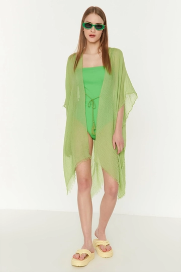 A wholesale clothing model wears  Pistachio Pareo - Green
, Turkish wholesale Pareo of Axesoire