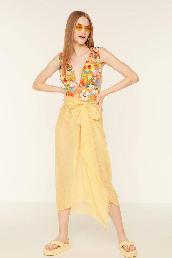 Axesoire Shawl Yellow Wholesale Clothing Casual