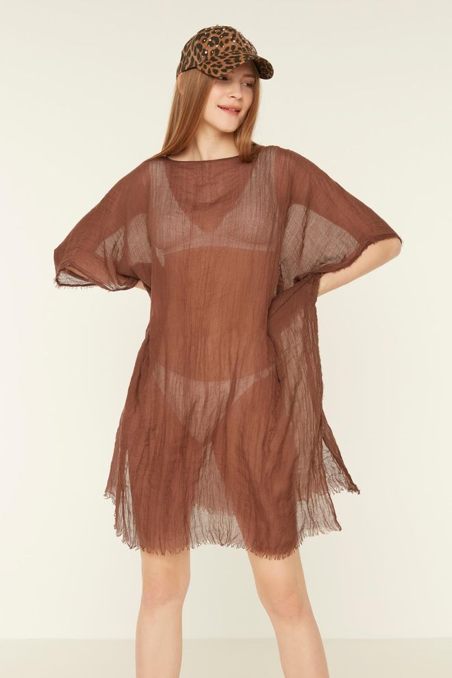 Axesoire Pareo Smeđa Veleprodaja odjeće Ležerni