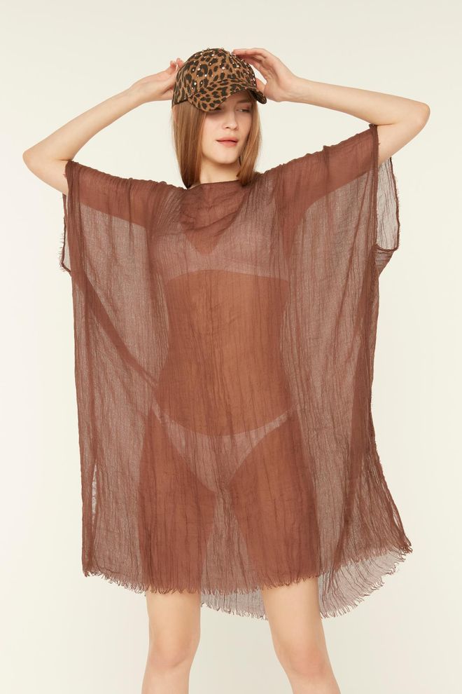 Axesoire Pareo Smeđa Veleprodaja odjeće Poliester